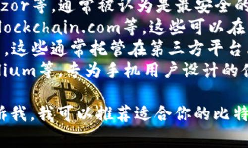 比特币钱包有很多种不同的名称和类型，具体取决于你选择的服务提供商或软件。有些常见的比特币钱包包括：

1. **硬件钱包**：如Ledger Nano S、Trezor等，通常被认为是最安全的选择。
2. **软件钱包**：如Electrum、Exodus、Blockchain.com等，这些可以在电脑或手机上使用。
3. **在线钱包**：如Coinbase、Binance等，这些通常托管在第三方平台上，使用起来比较方便，但安全性相对较低。
4. **移动钱包**：如Trust Wallet、Mycelium等，专为手机用户设计的便携式钱包。

如果你有特定的需求或使用场景，欢迎告诉我，我可以推荐适合你的比特币钱包！