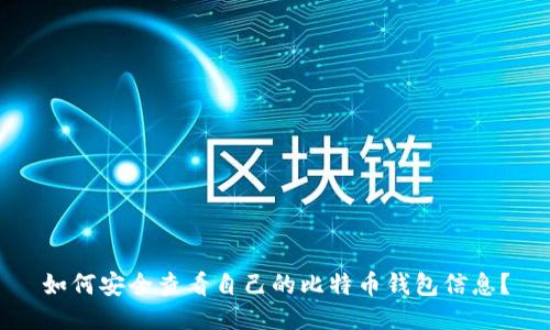 如何安全查看自己的比特币钱包信息？