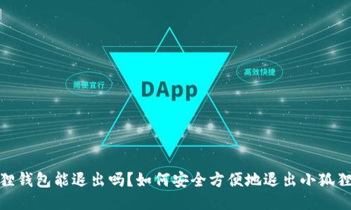 :小狐狸钱包能退出吗？如何安全方便地退出小狐狸钱包？